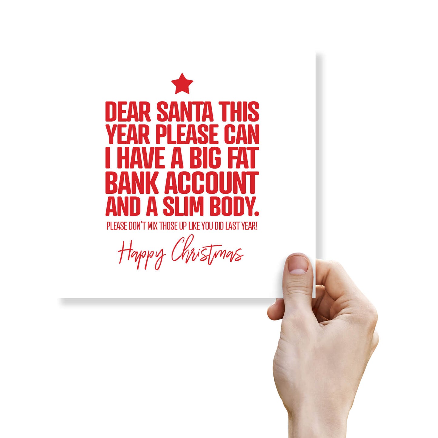 Dear Santa, This Year Please Can I Have a Big Fat Bank Account and a Slim Body…