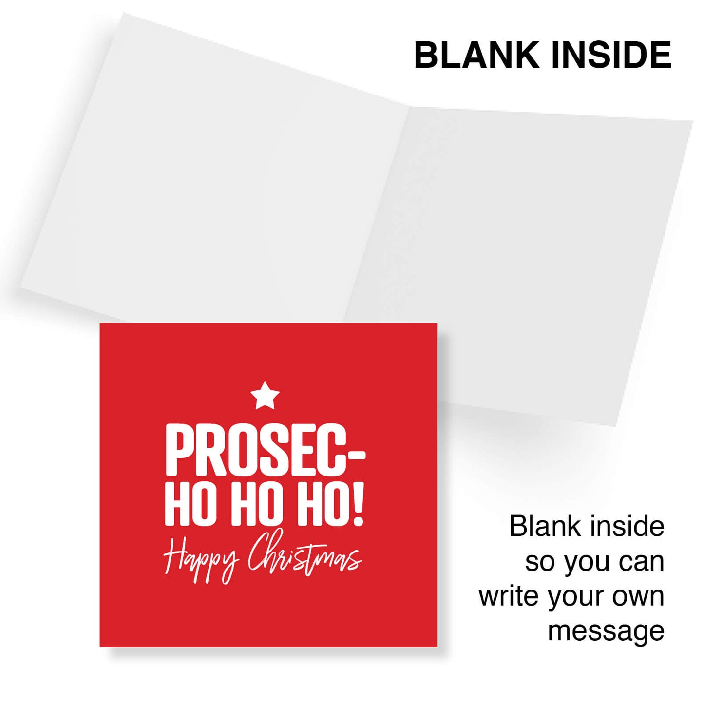 Prosec-Ho Ho Ho! Christmas Card