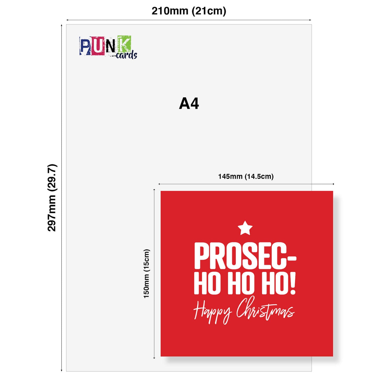 Prosec-Ho Ho Ho! Christmas Card