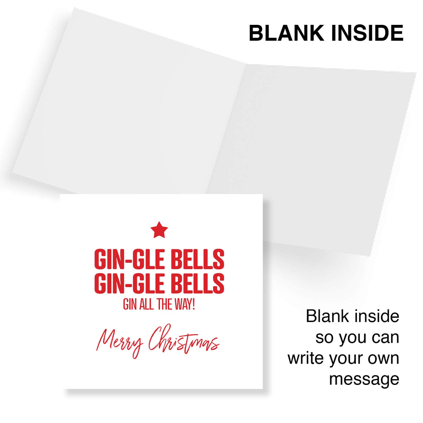 Gin-gle Bells Christmas Card