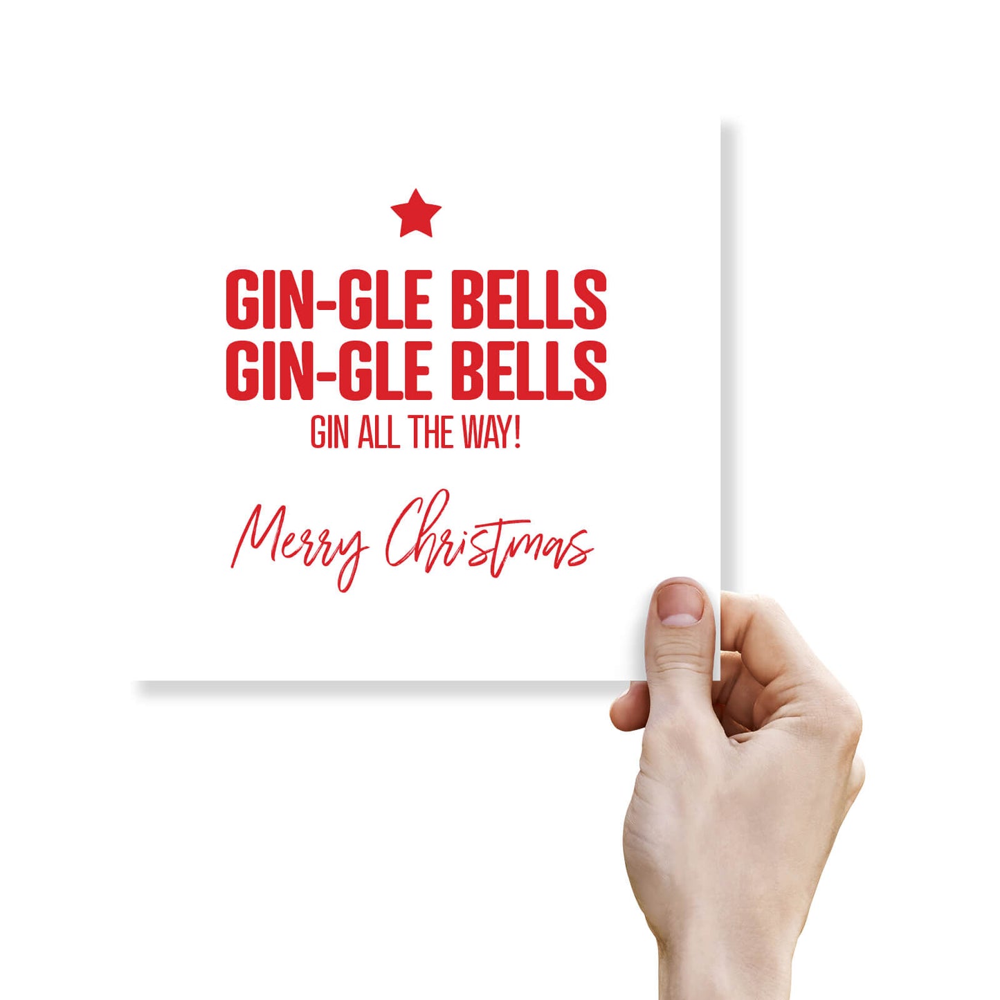 Gin-gle Bells Christmas Card