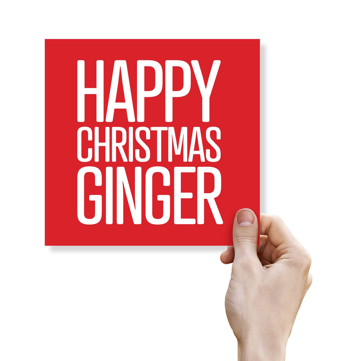 Happy Christmas Ginger Card