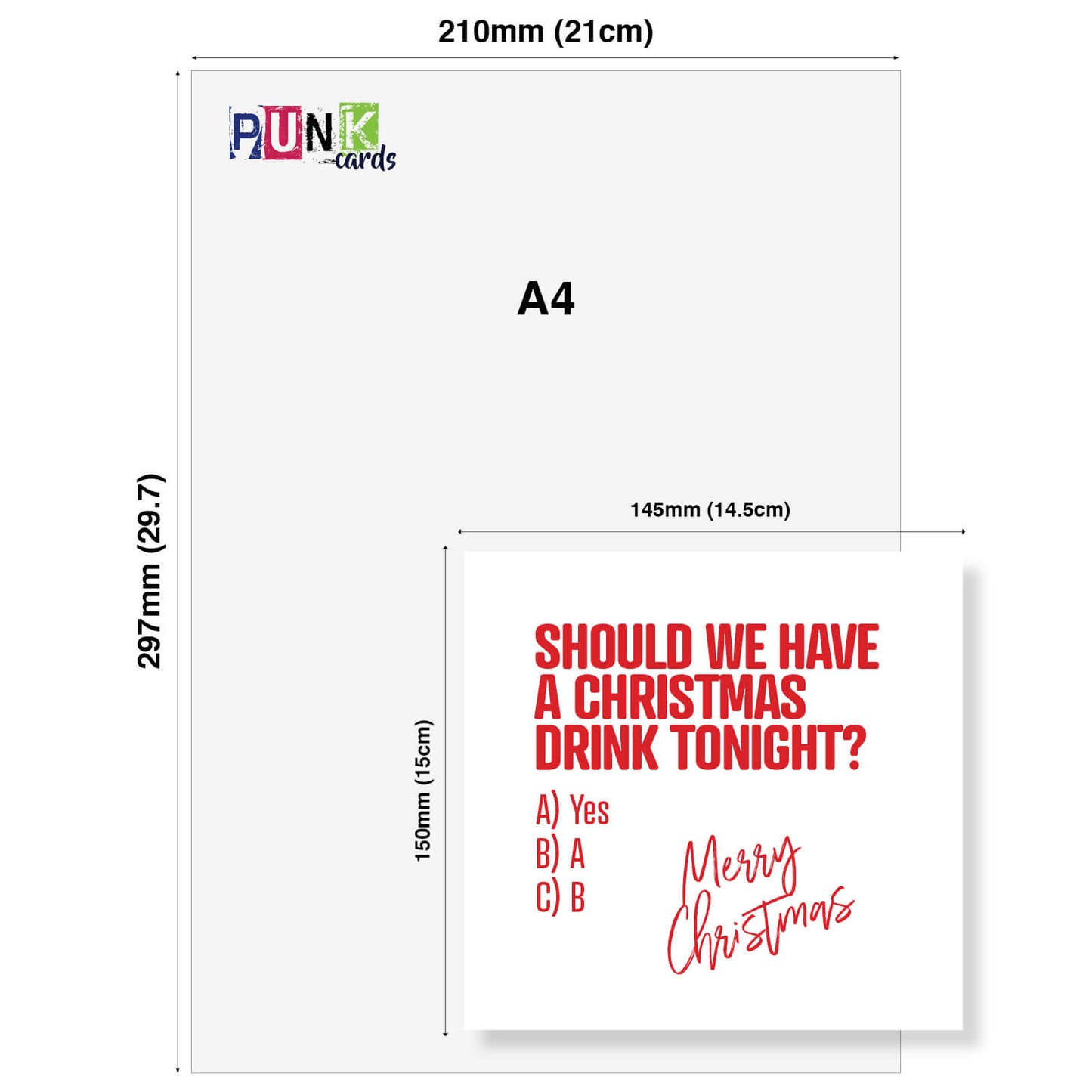 "Should We Have a Christmas Drink?" Card