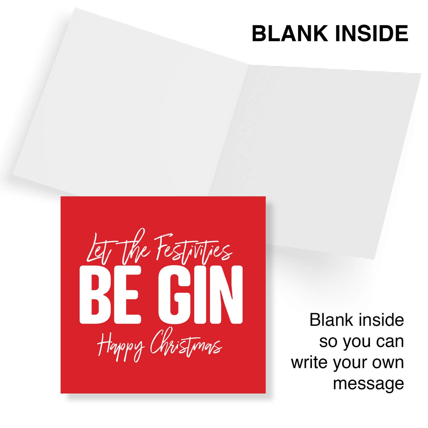 "Let the Festivities Be-Gin" Christmas Card
