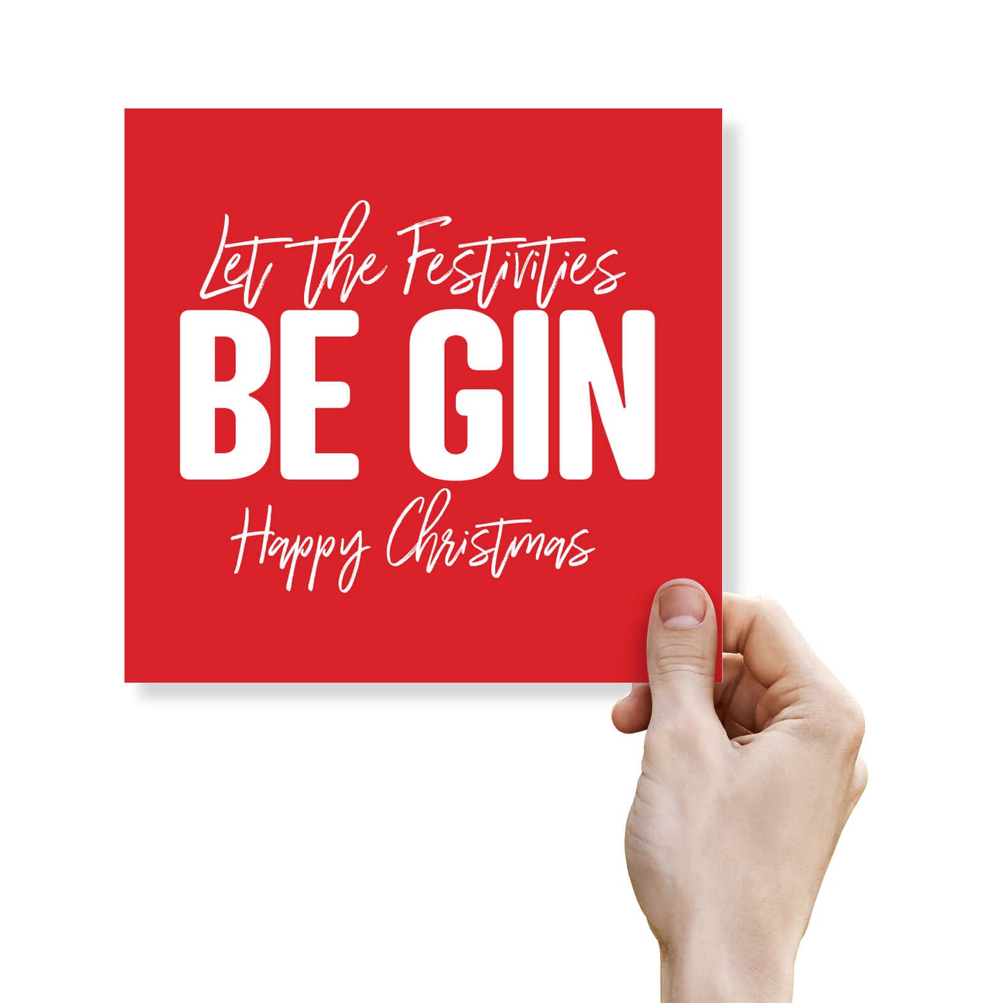 "Let the Festivities Be-Gin" Christmas Card