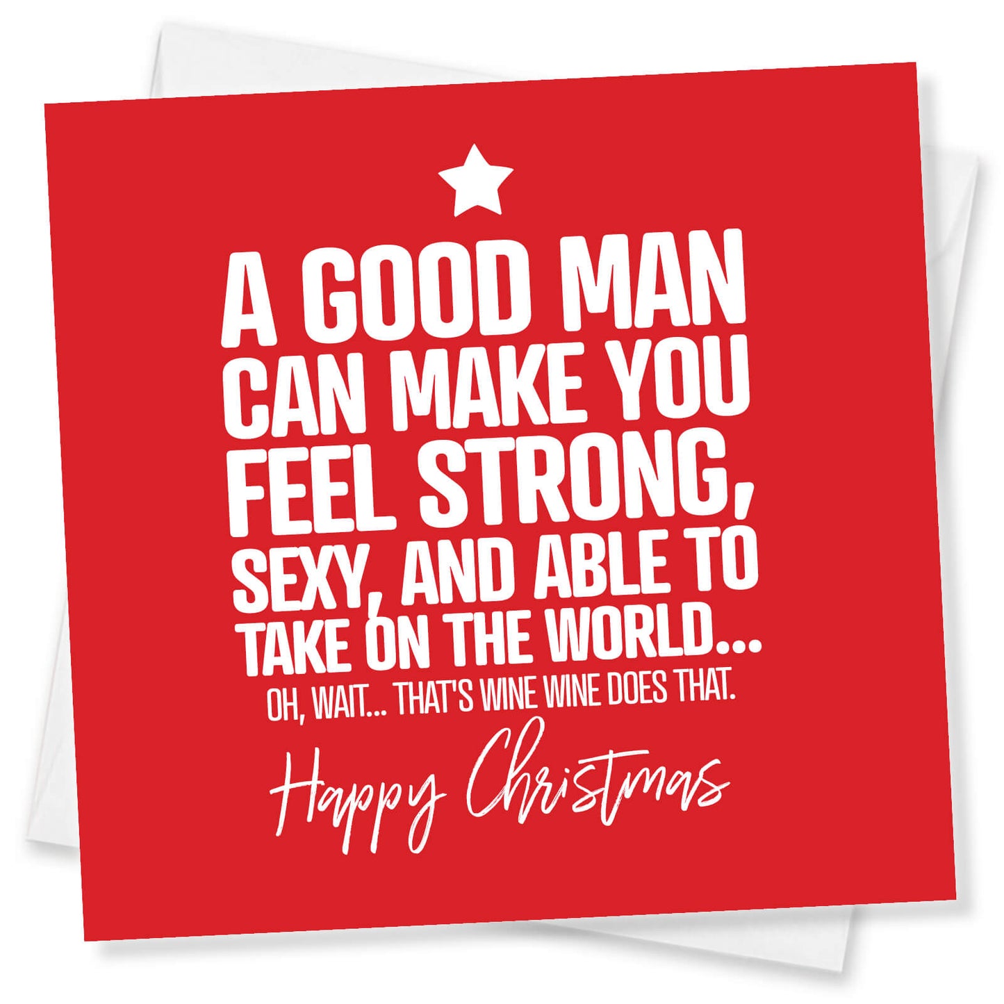 "A Good Man vs Wine" Christmas Card