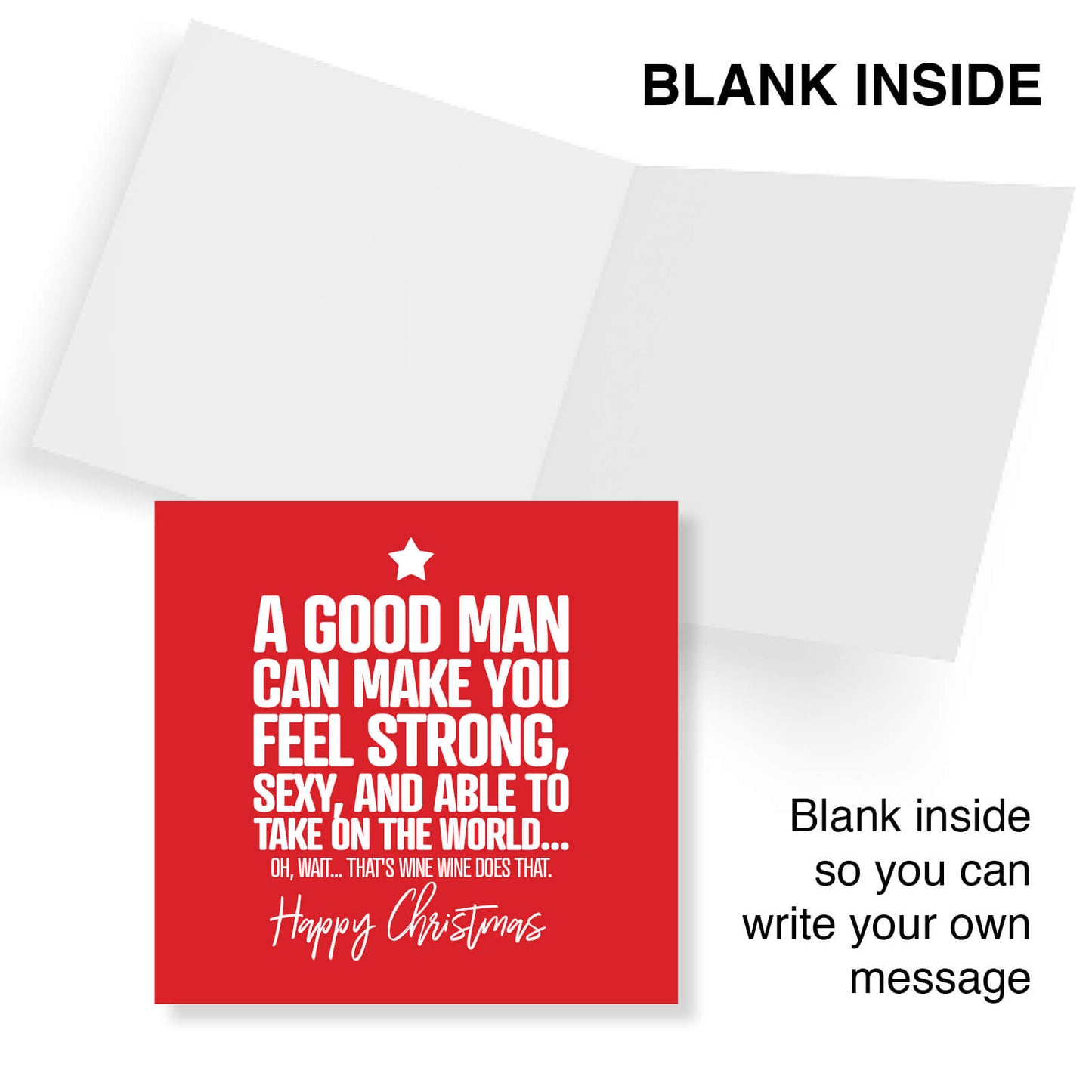 "A Good Man vs Wine" Christmas Card