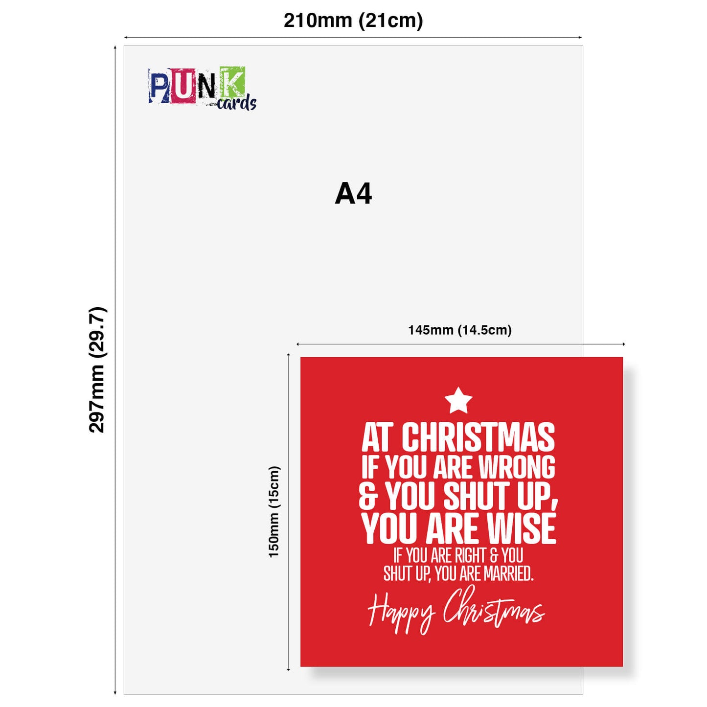 If You Are Right & Shut Up… You Are Married Christmas Card