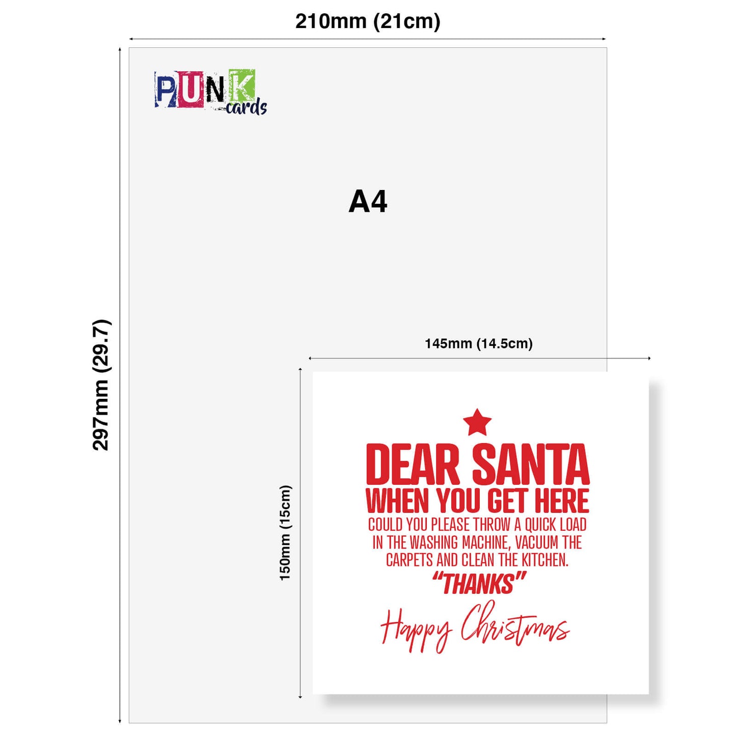 Dear Santa – Clean The House Christmas Card