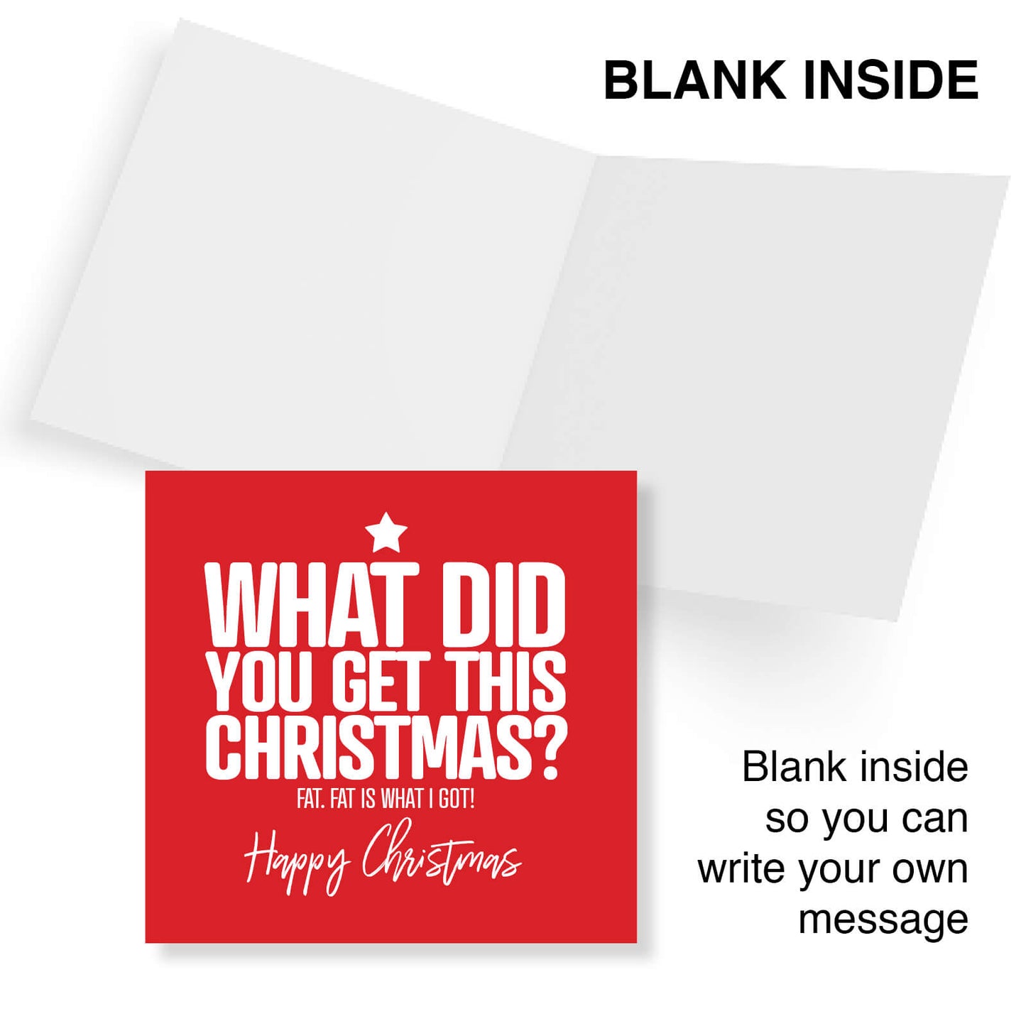 What Did You Get For Christmas? Fat. Christmas Card