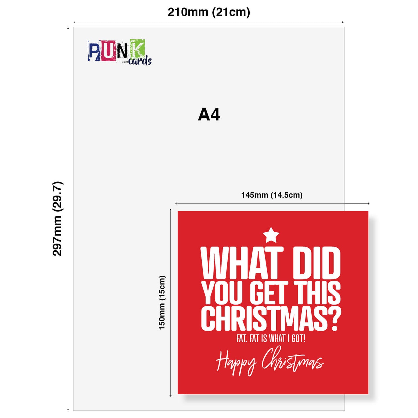 What Did You Get For Christmas? Fat. Christmas Card