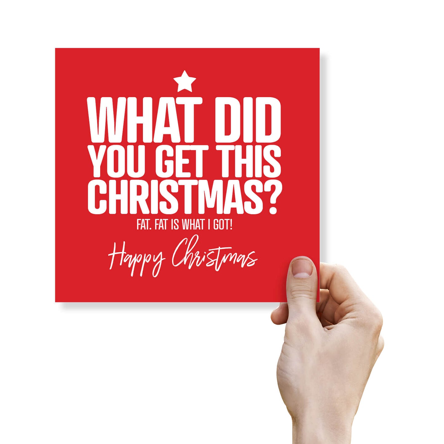What Did You Get For Christmas? Fat. Christmas Card