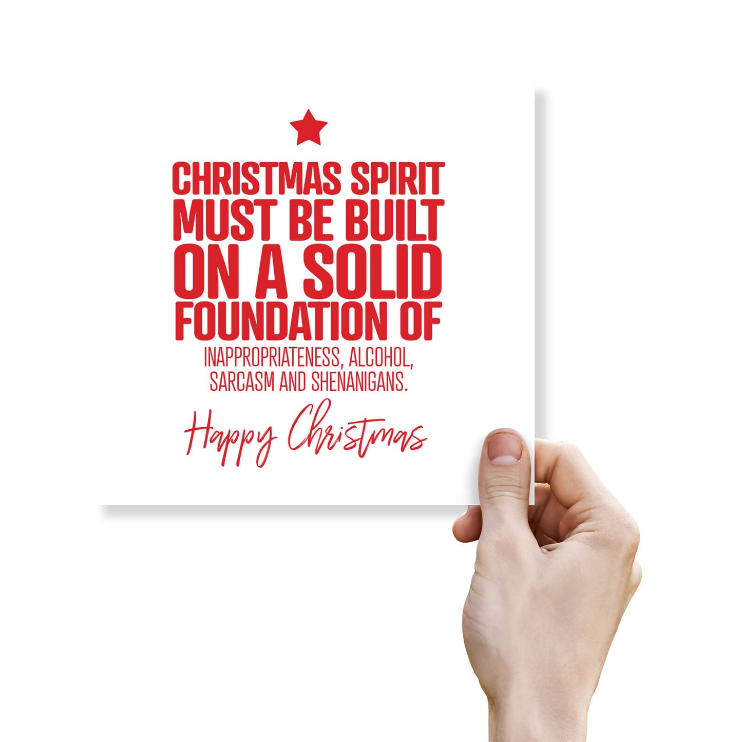 Christmas Spirit Must Be Built on a Solid Foundation...