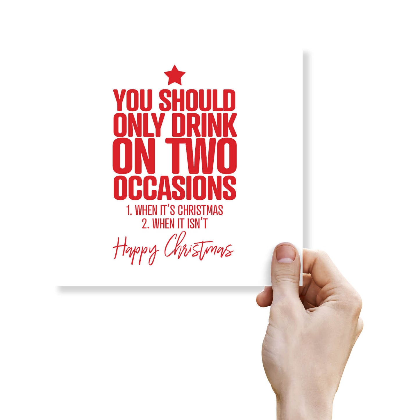 You Should Only Drink on Two Occasions...