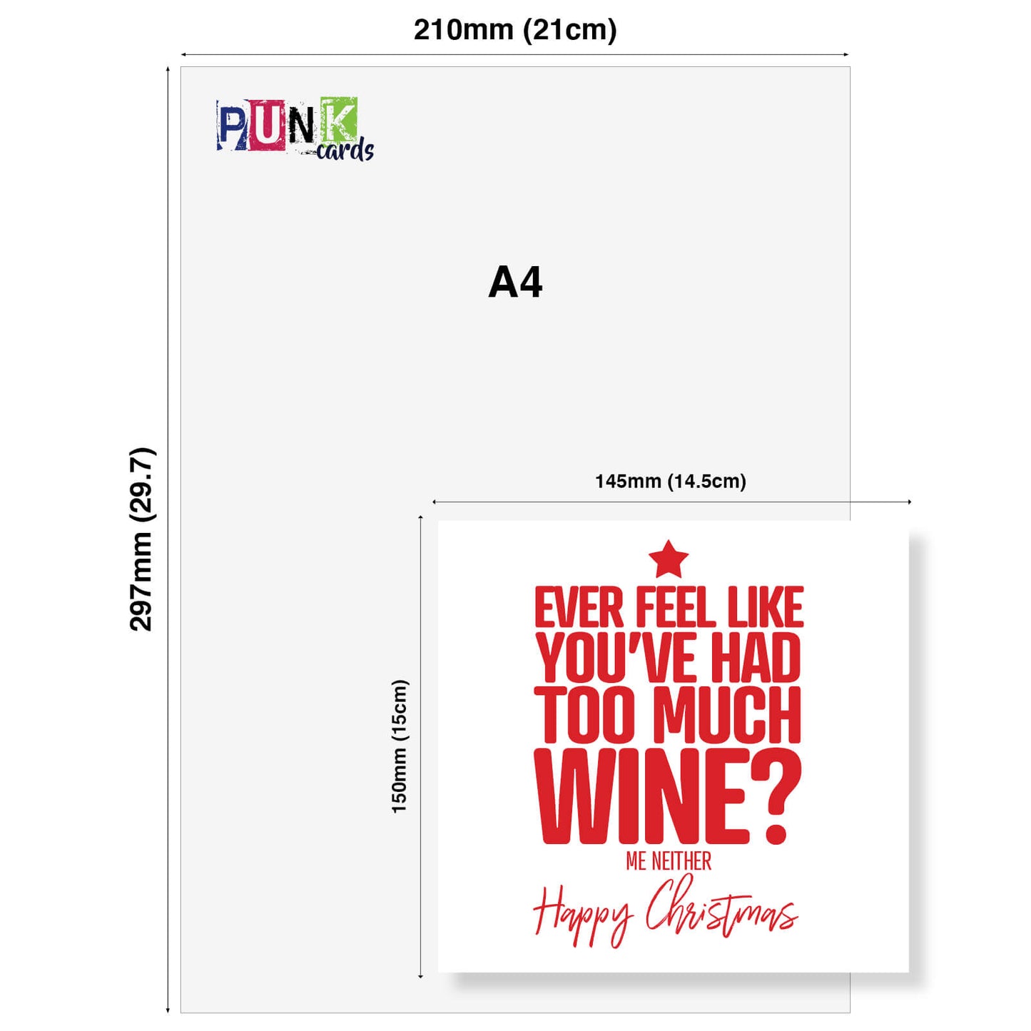"Ever Feel Like You’ve Had Too Much Wine?" Christmas Card