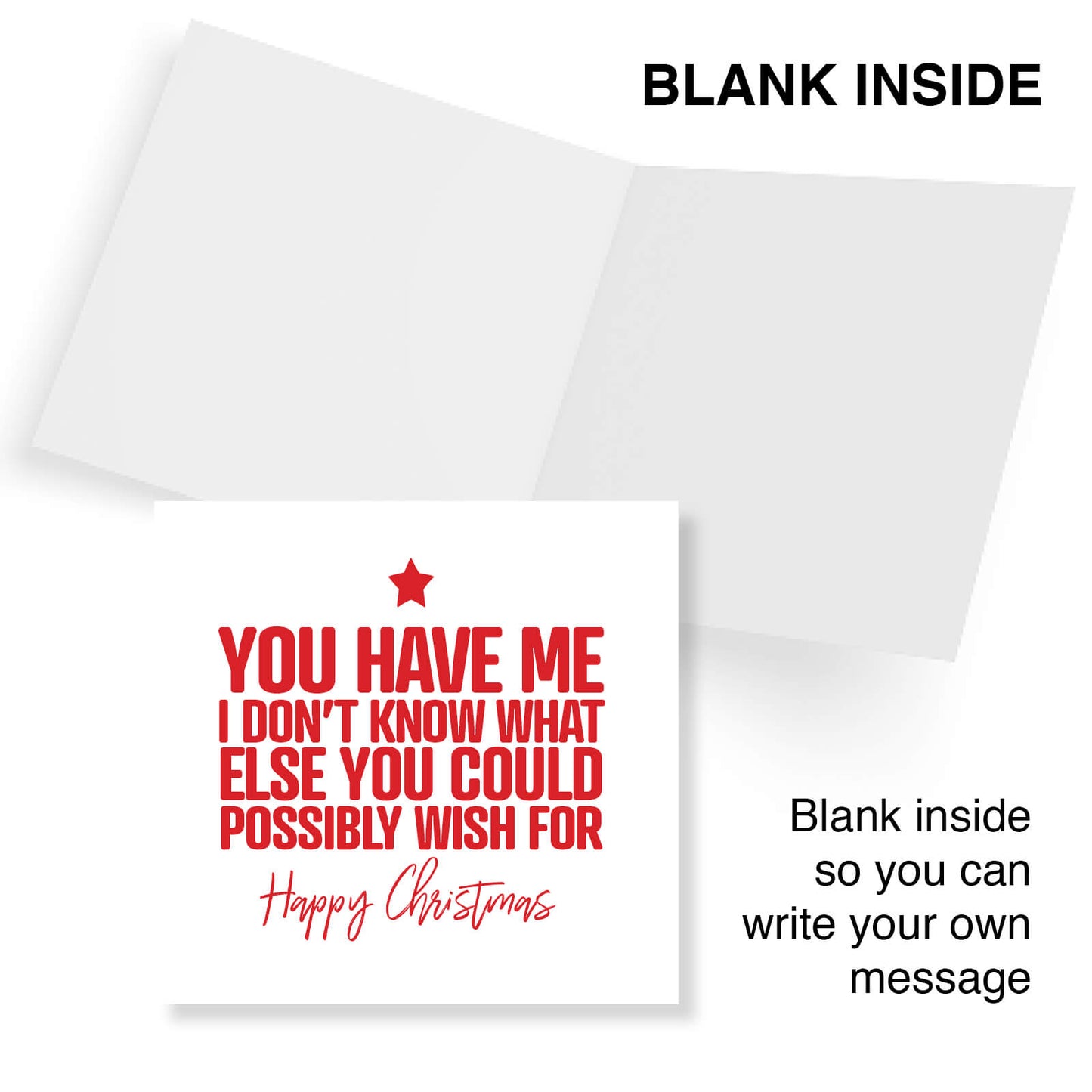 "You Have Me – What Else Could You Wish For?" Christmas Card