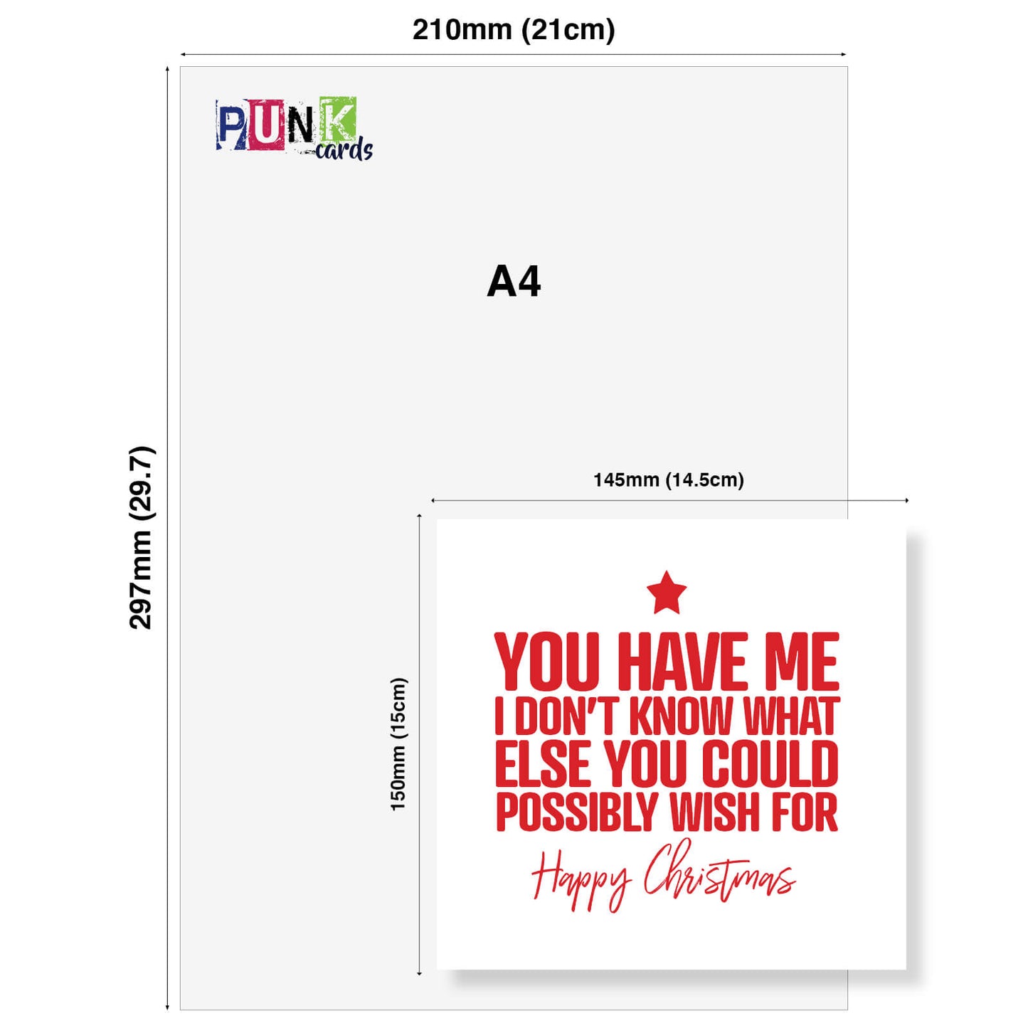 "You Have Me – What Else Could You Wish For?" Christmas Card