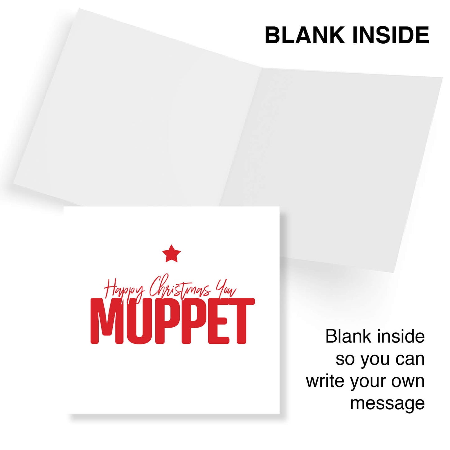 "Happy Christmas You Muppet" Christmas Card