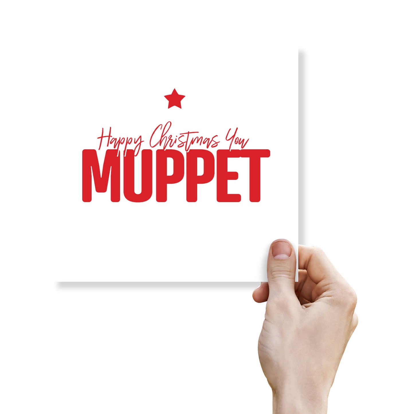 "Happy Christmas You Muppet" Christmas Card