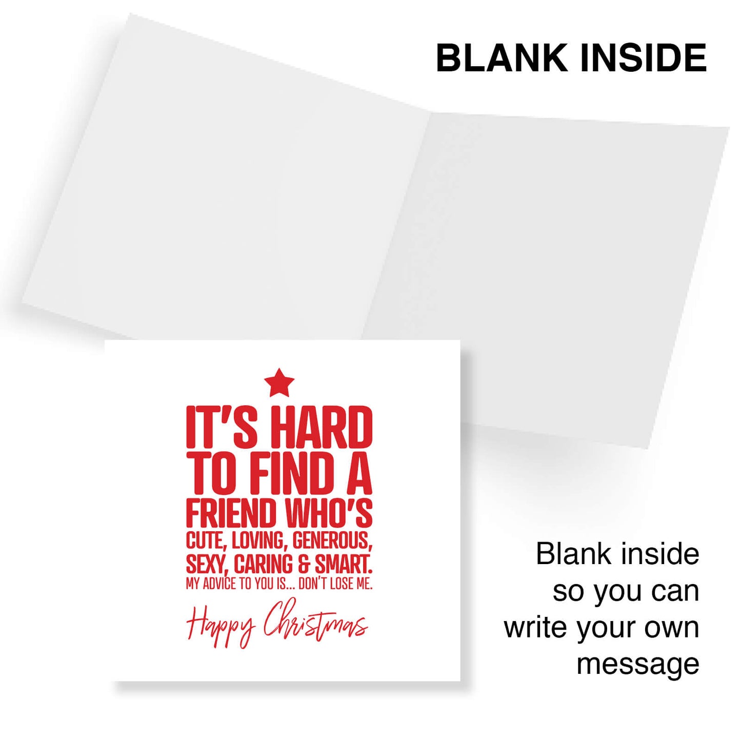 "It’s Hard to Find a Friend Like Me..." Christmas Card