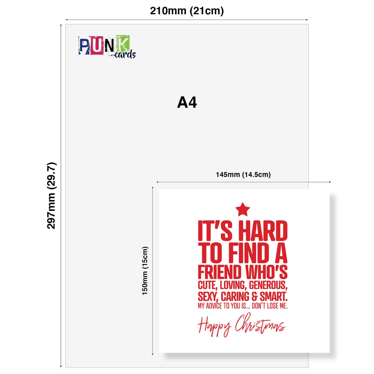 "It’s Hard to Find a Friend Like Me..." Christmas Card
