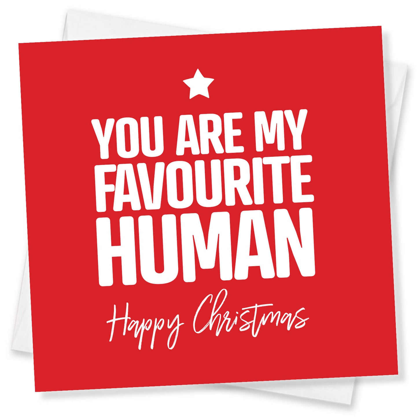 You Are My Favourite Human Christmas Card