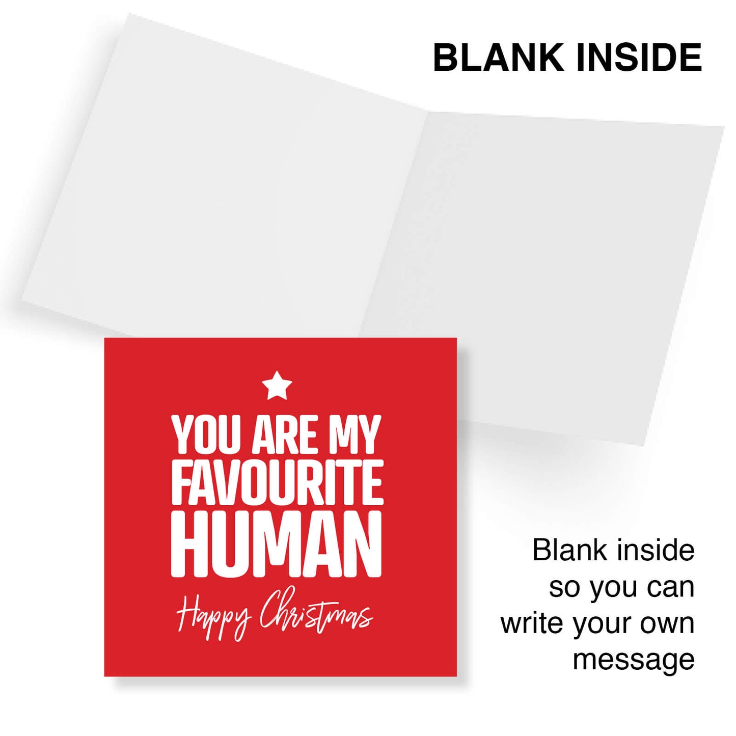 You Are My Favourite Human Christmas Card