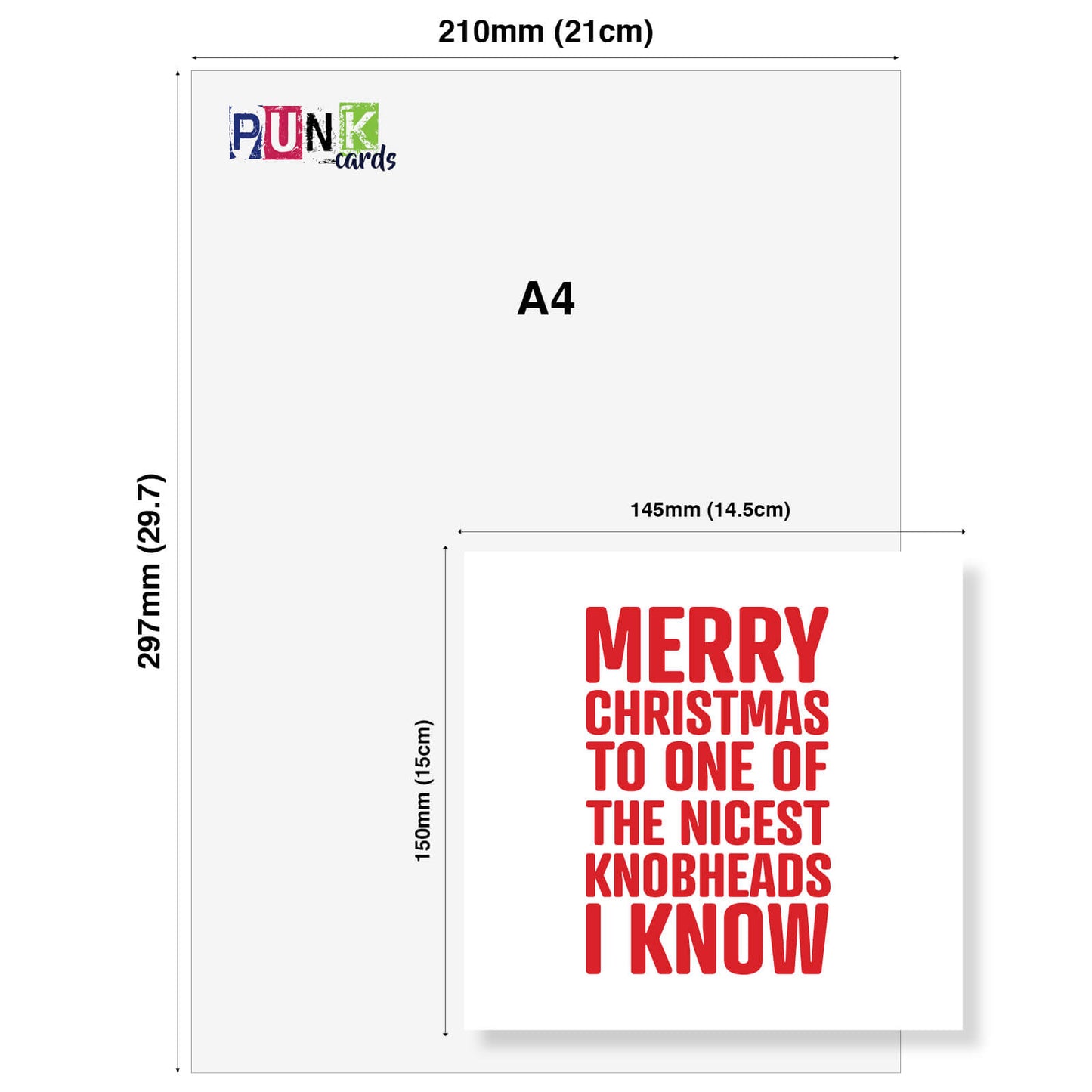 Merry Christmas to One of the Nicest Knobheads I Know Card