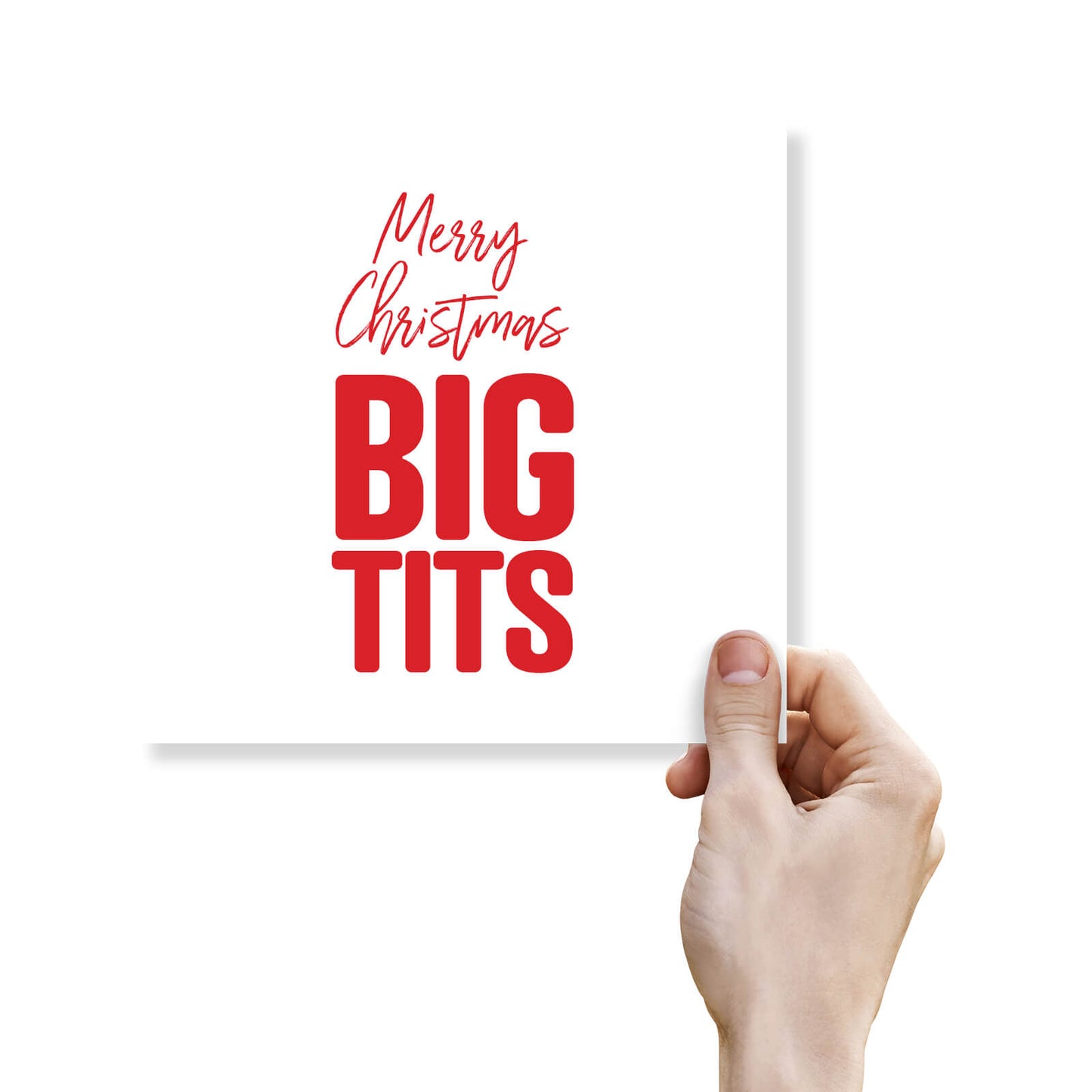 Merry Christmas Big T*ts Card