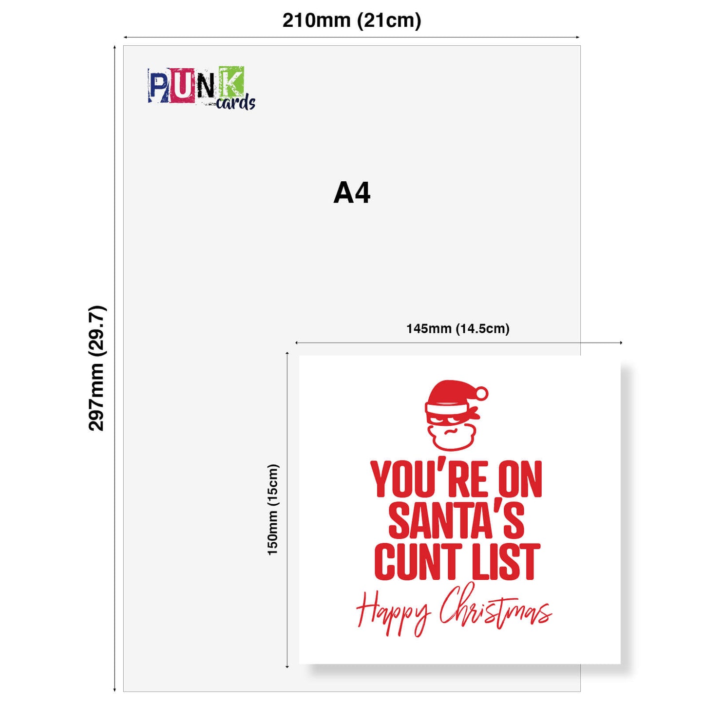 "You're on Santa's C*nt List"