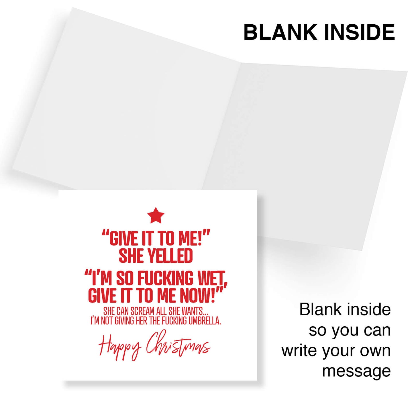 "I’m So Fucking Wet – Umbrella" Card