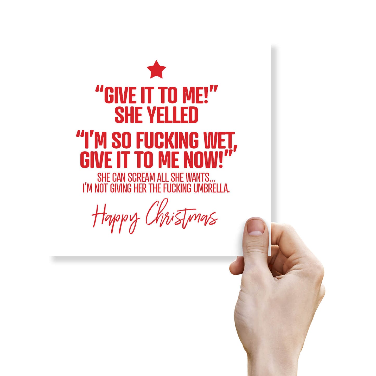 "I’m So Fucking Wet – Umbrella" Card