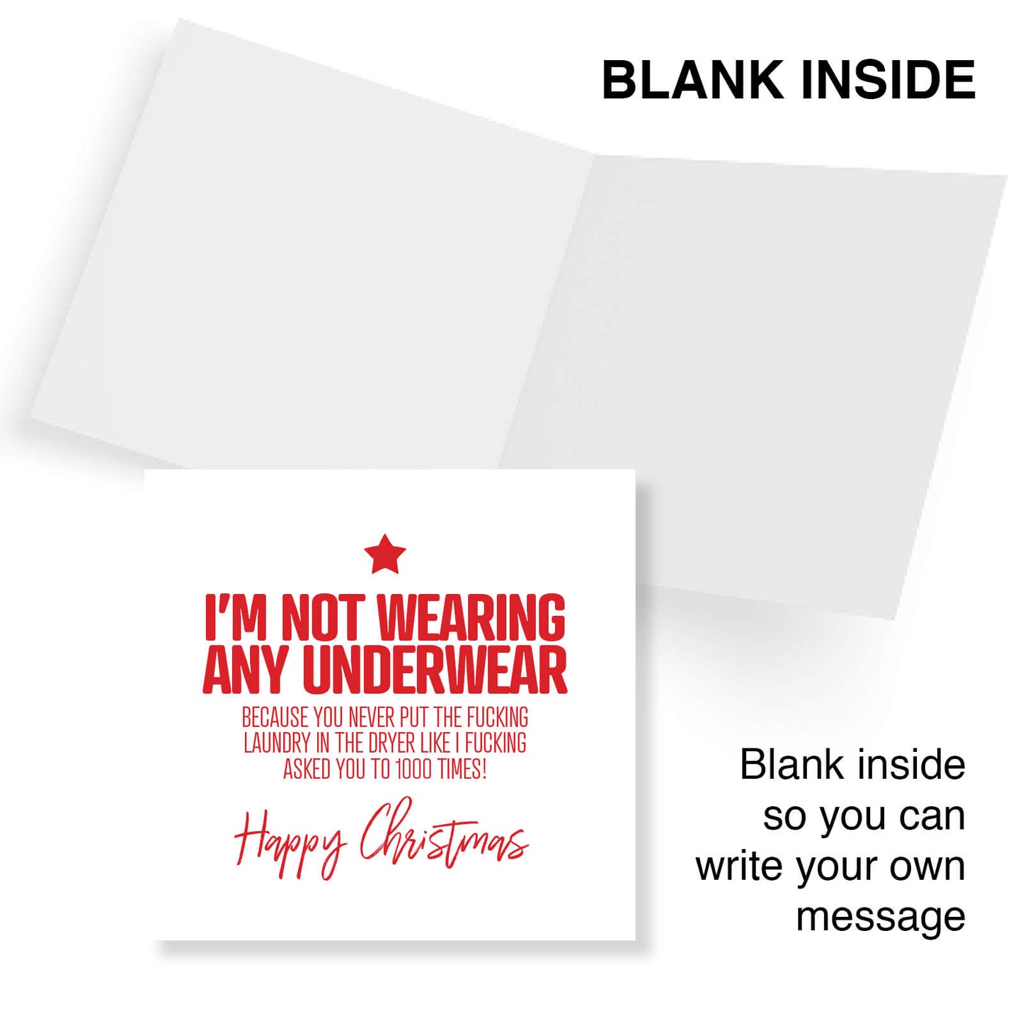 "I’m Not Wearing Any Underwear" Card