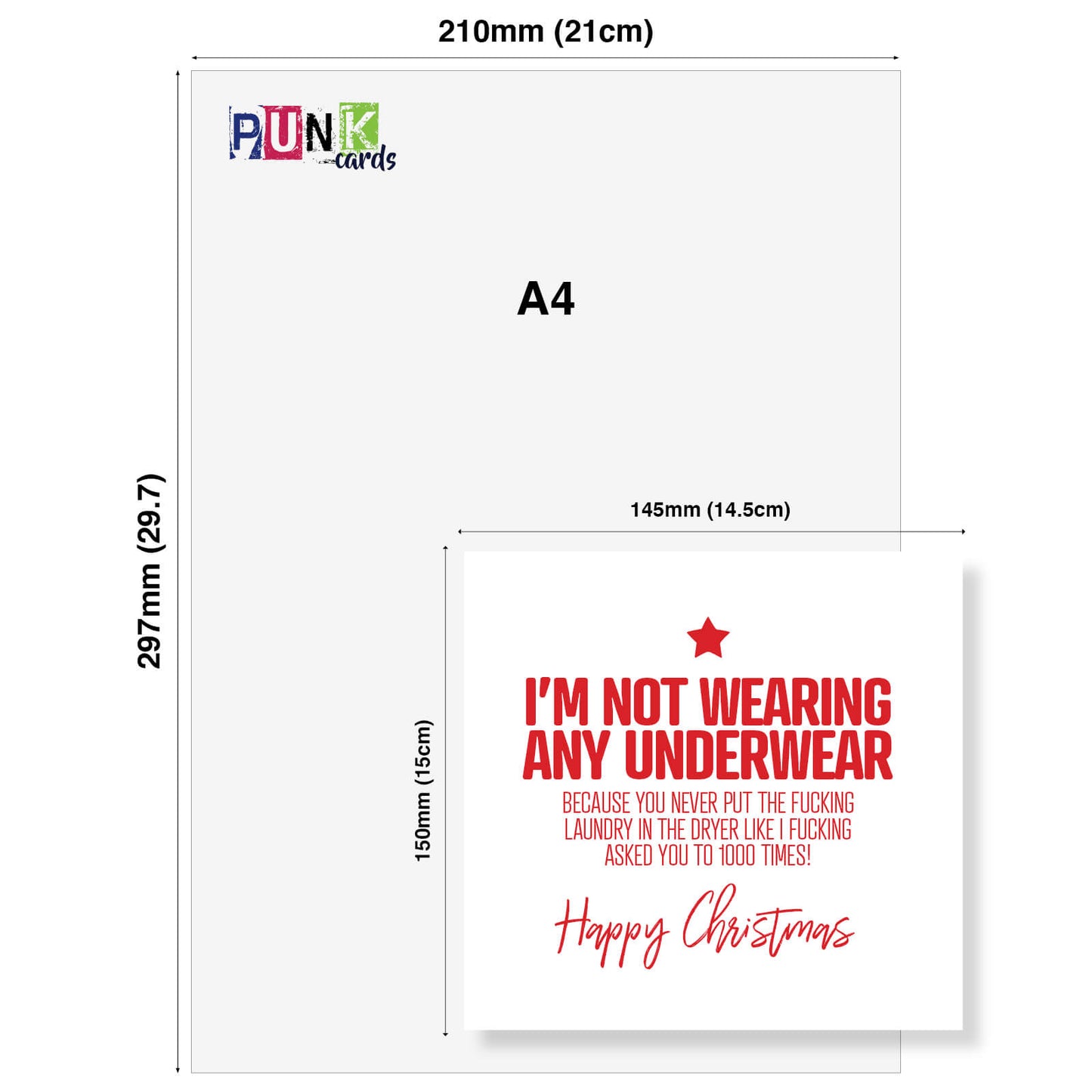 "I’m Not Wearing Any Underwear" Card