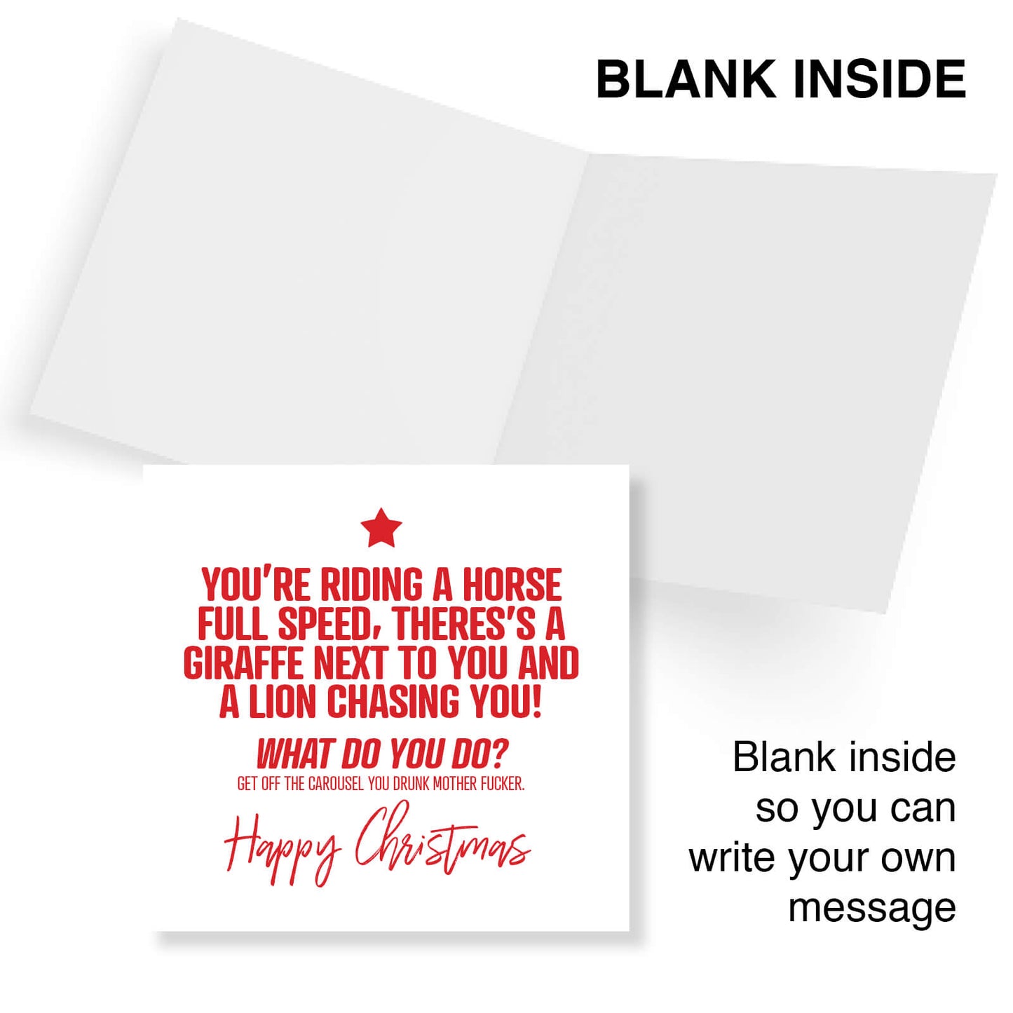 Carousel Chaos Christmas Card