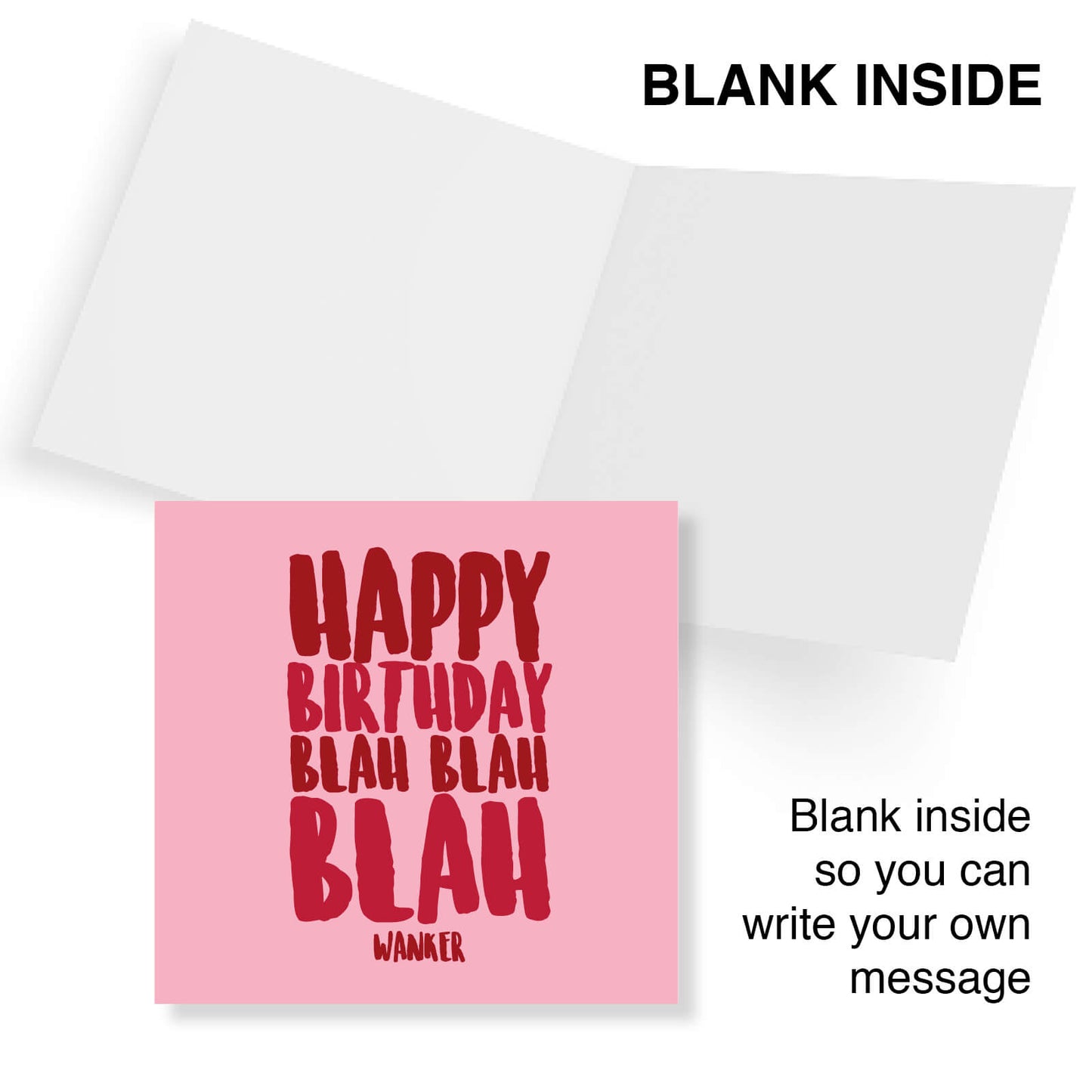 Happy Birthday Blah Blah Blah Wanker