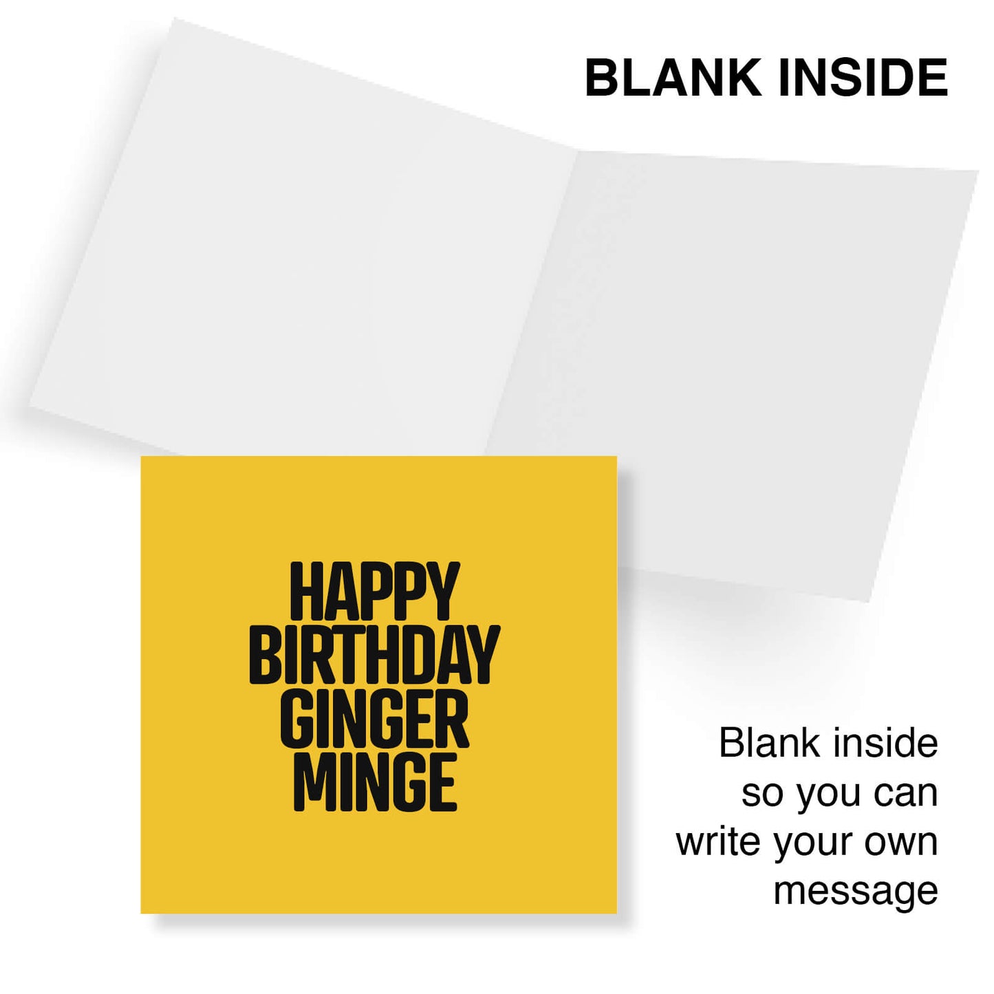 Happy Birthday Ginger Minge