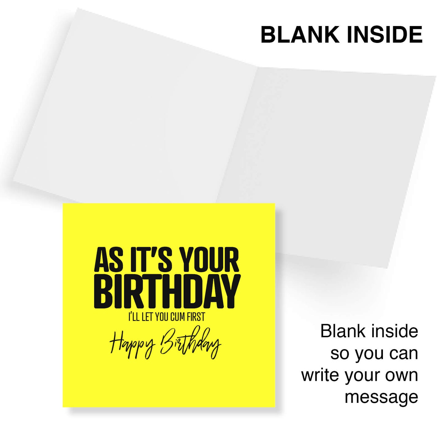 As It’s Your Birthday L’ll Let You Cum First