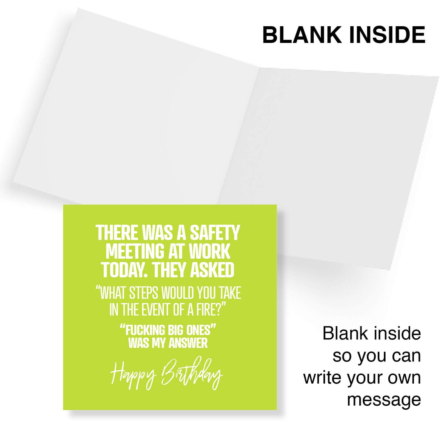 There Was A Safety Meeting At Work Today. They Asked