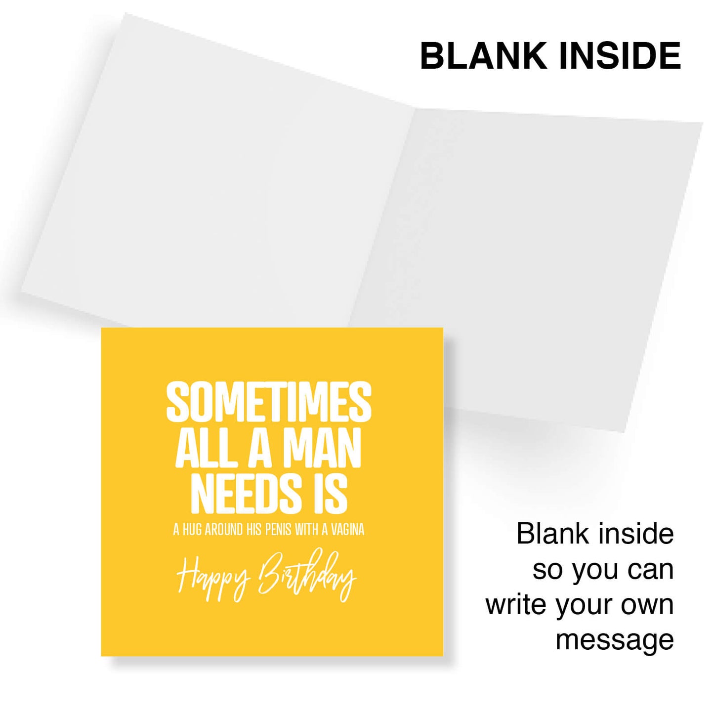 Sometimes All A Man Needs Is A Hug Around His Penis With A Vagina Happy Birthday