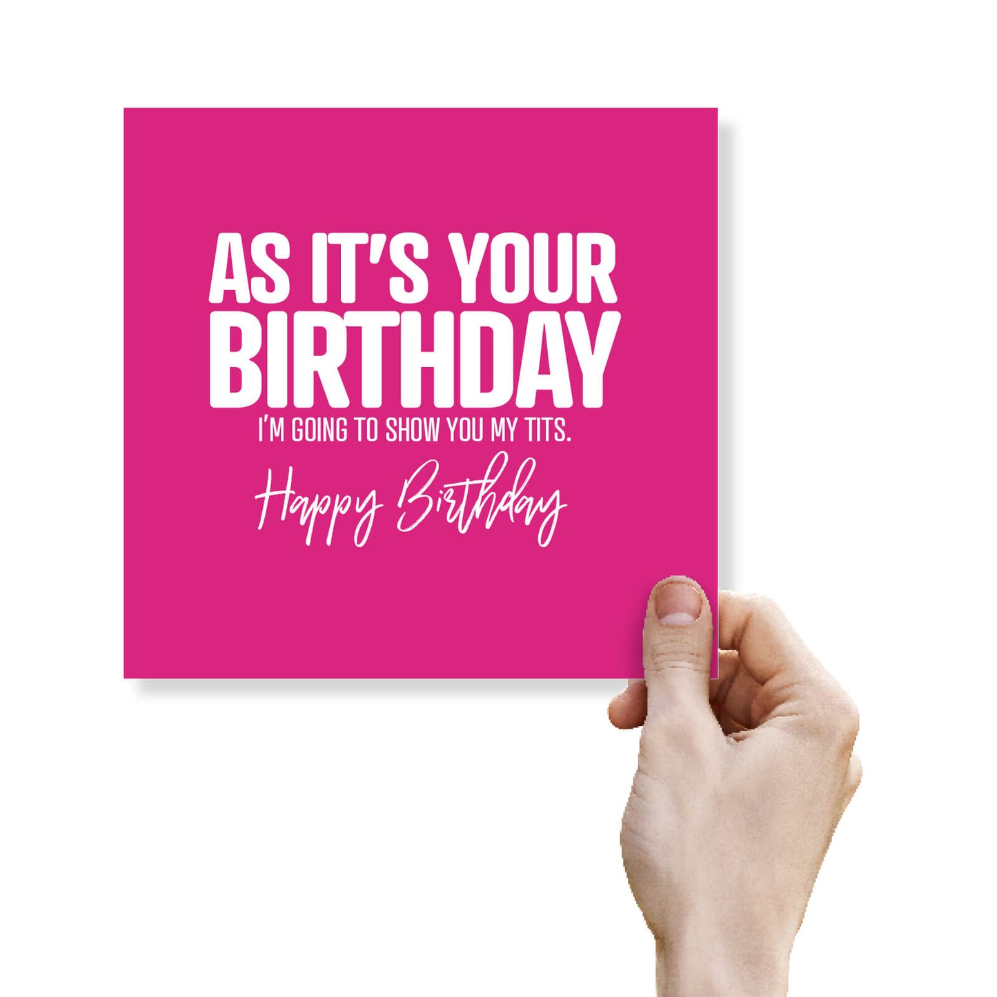 As it's your Birthday I’m going to show you my Tits