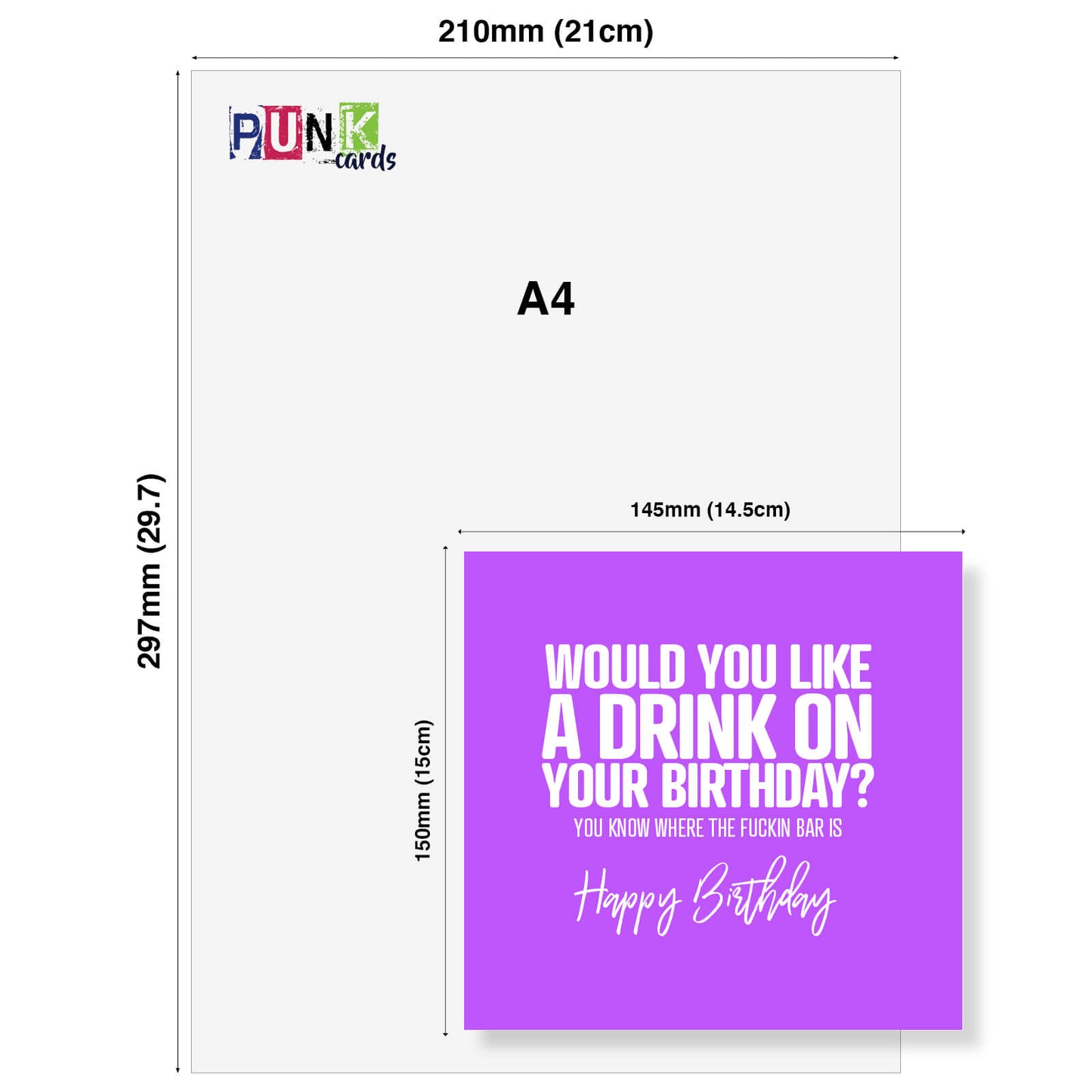 Would you like a drink on your Birthday, you know where the fuckin bar is