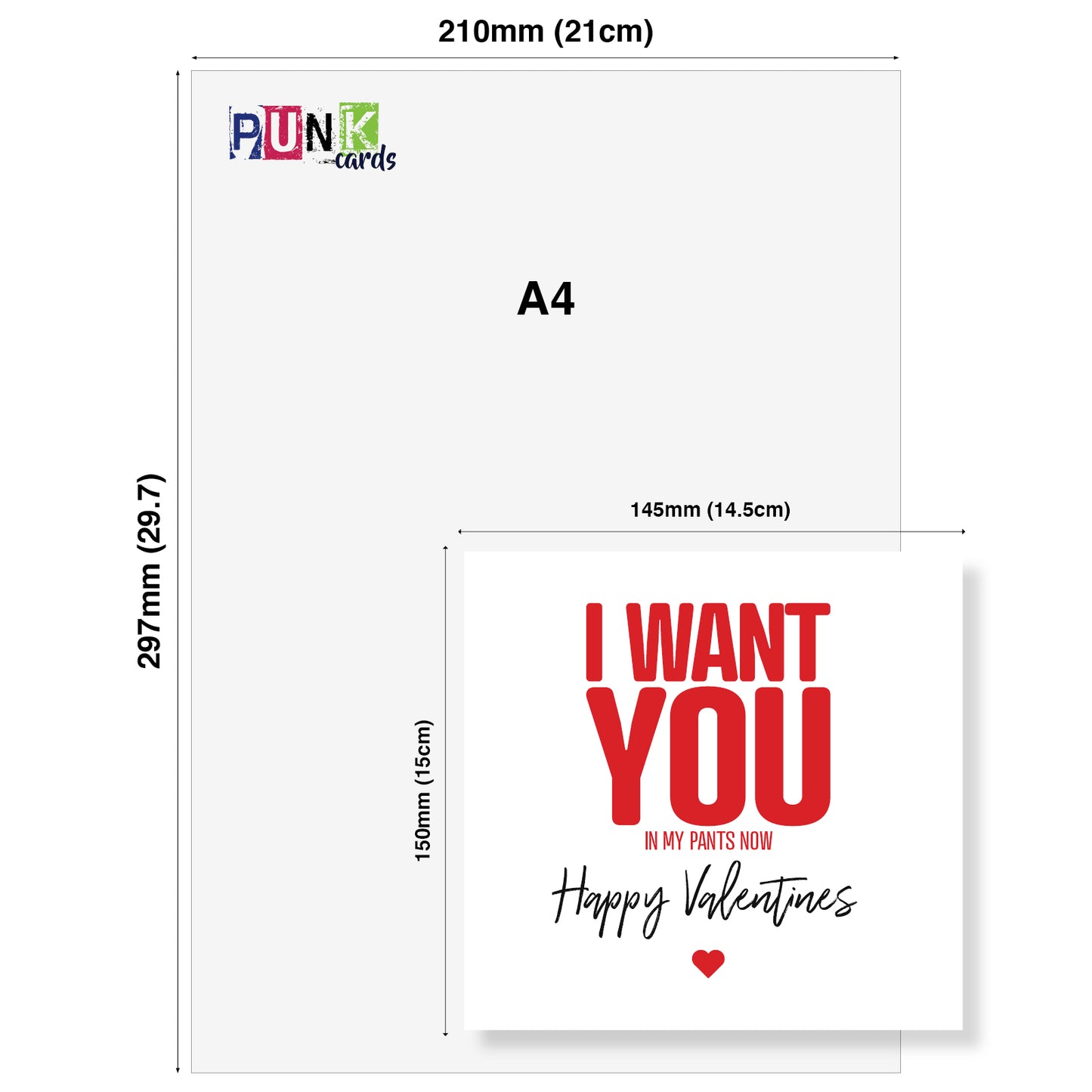 "I Want You In My Pants Now" Valentine's Day Card