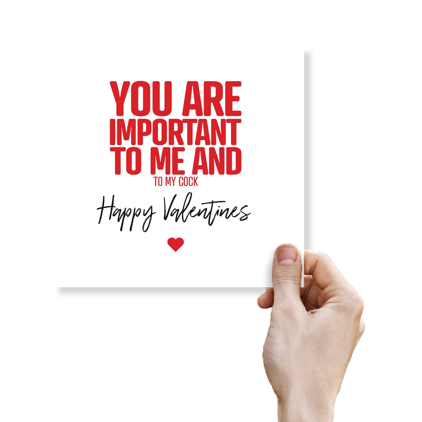 You Are Important To Me And To My Cock