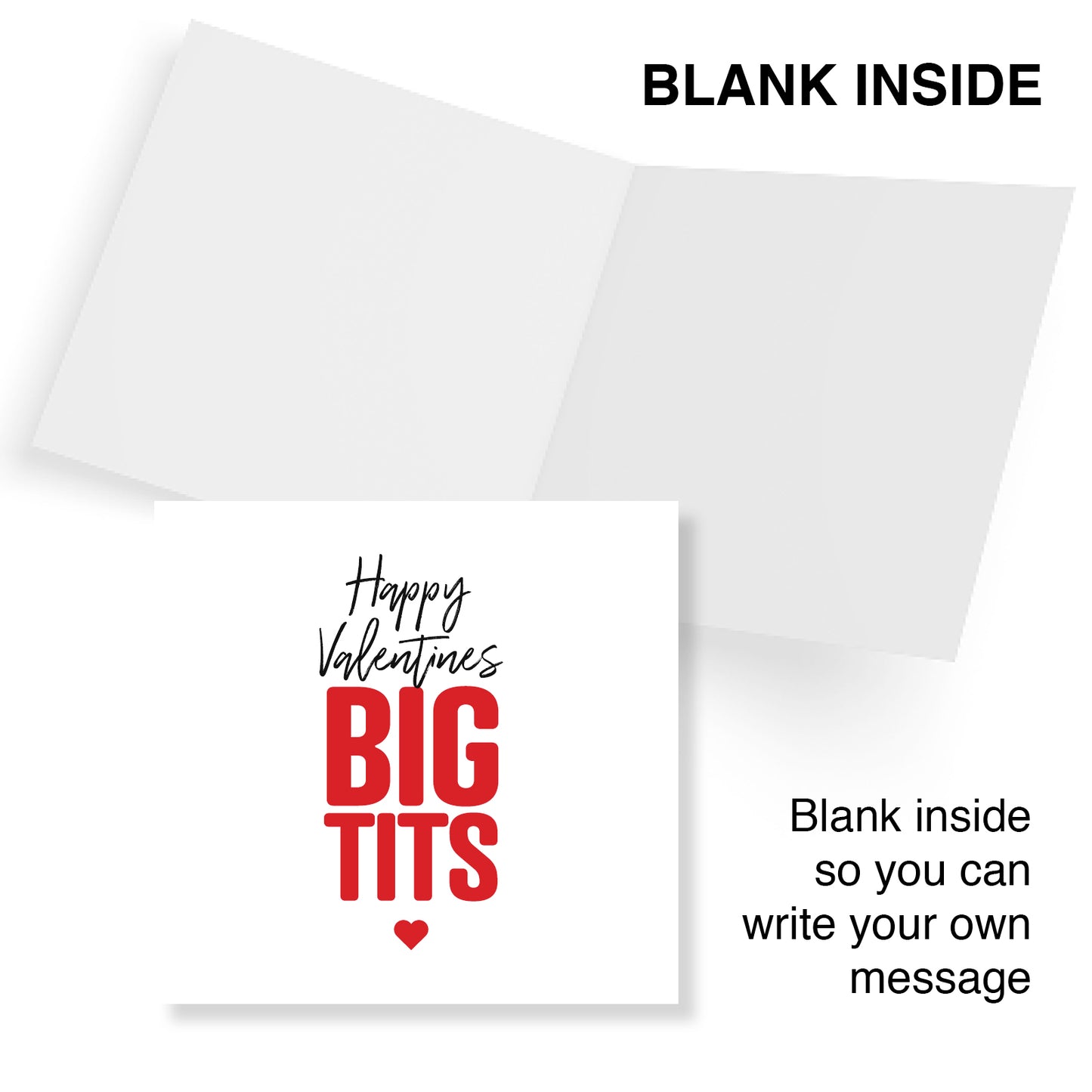 Happy Valentines Big Tits Card