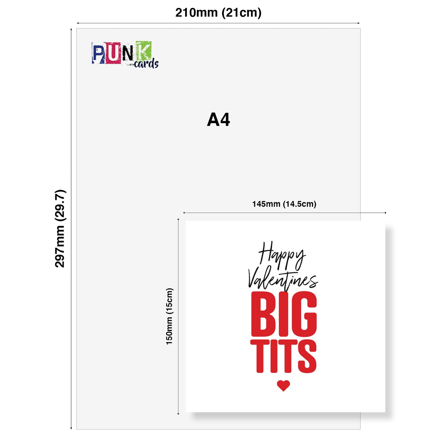 Happy Valentines Big Tits Card