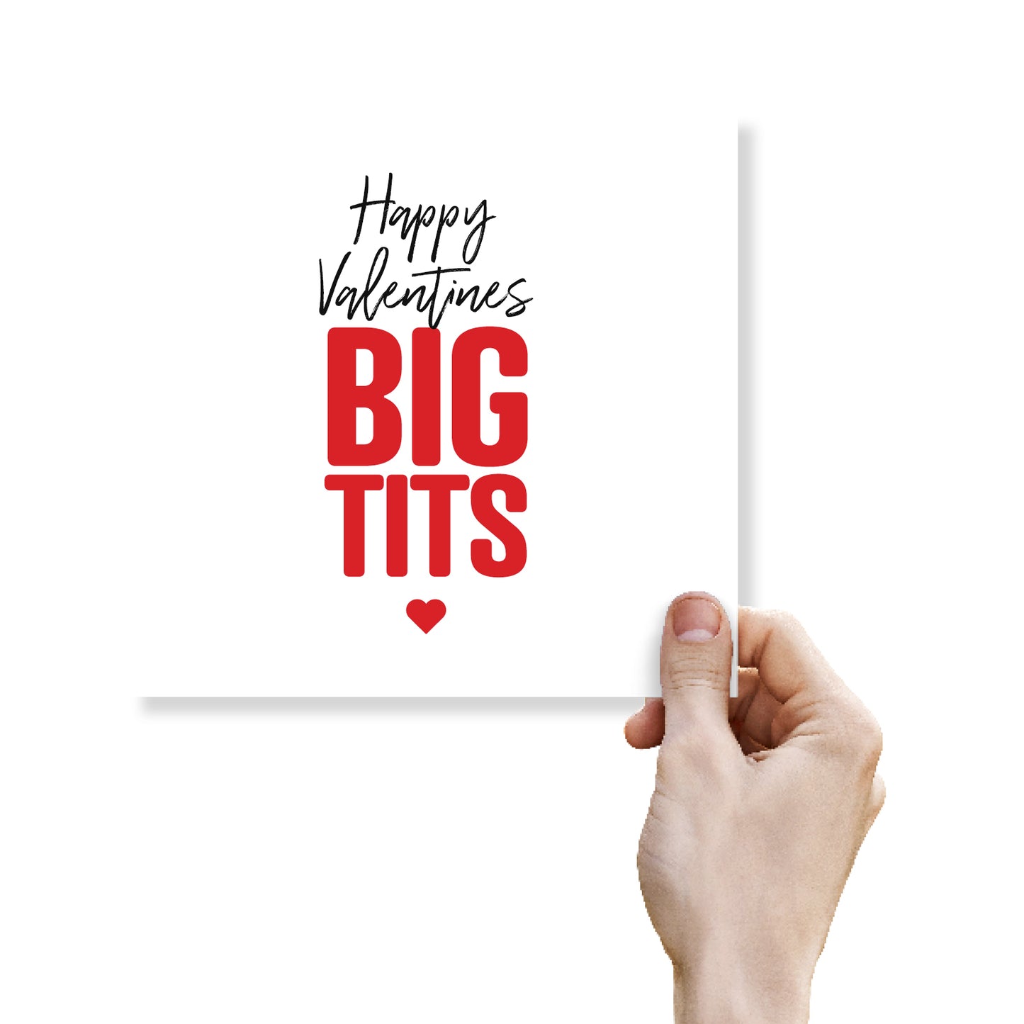 Happy Valentines Big Tits Card