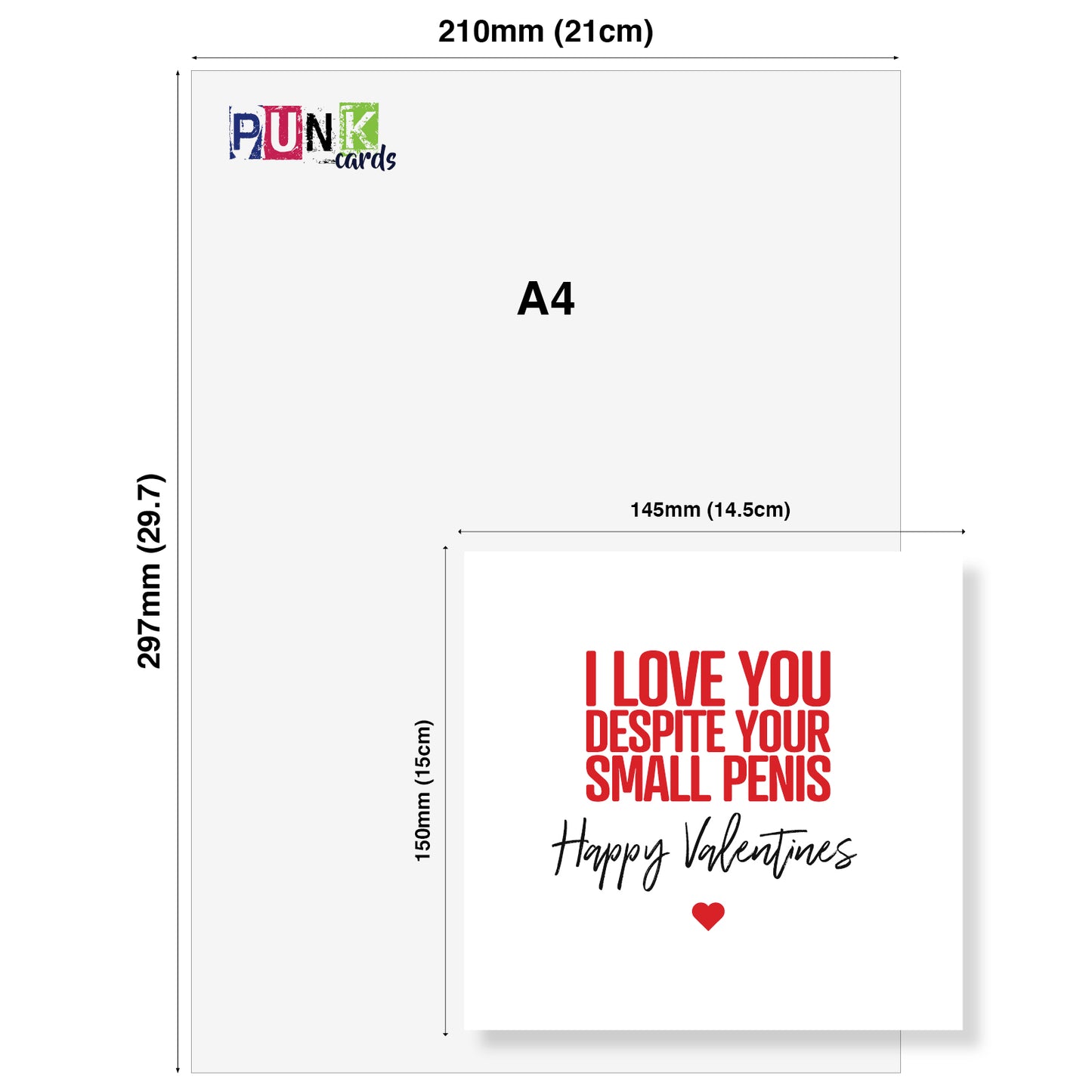 I Love You Despite Your Small Penis Card