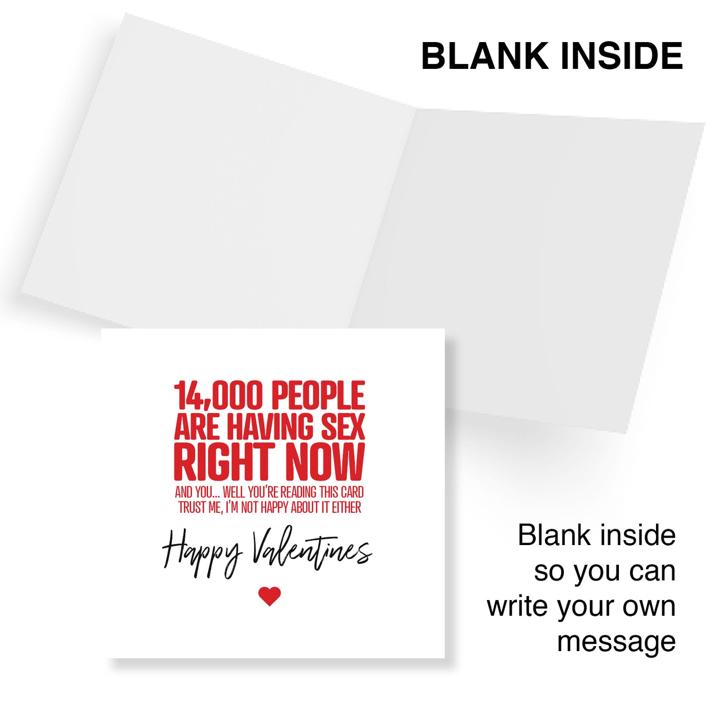 "14,000 People Are Having Sex Right Now (And You're Reading This Card)" Card
