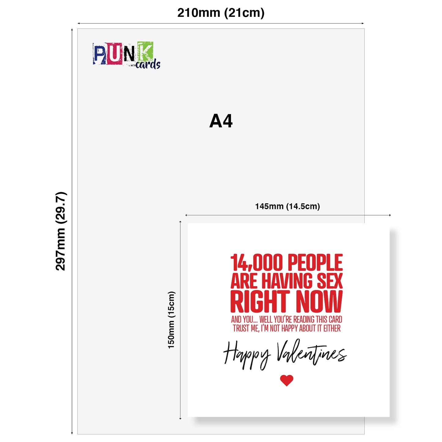 "14,000 People Are Having Sex Right Now (And You're Reading This Card)" Card